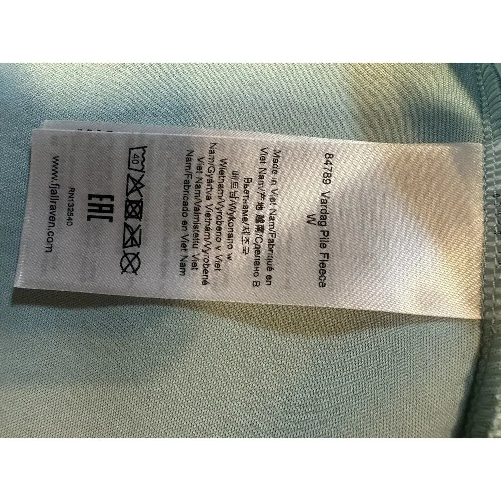 Fjallraven Vardag Pile Fleece Jacket Women’s XL Mint Green Full Zip NWOT